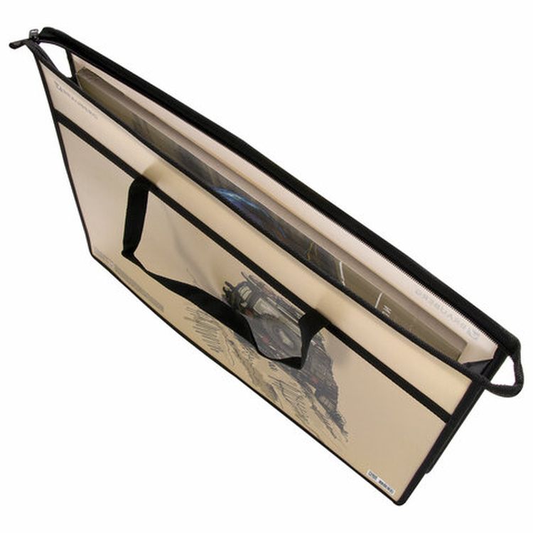 Папка для рисунков и чертежей с ручками «Jeep» А3, пластик, молния сверху — картинка 3