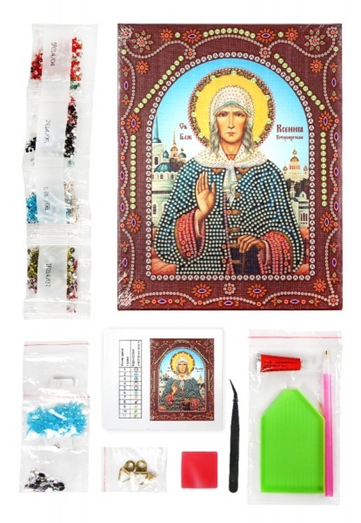 Алмазная вышивка 5D «Святая Блаженная Ксения Петербургская» — картинка 2