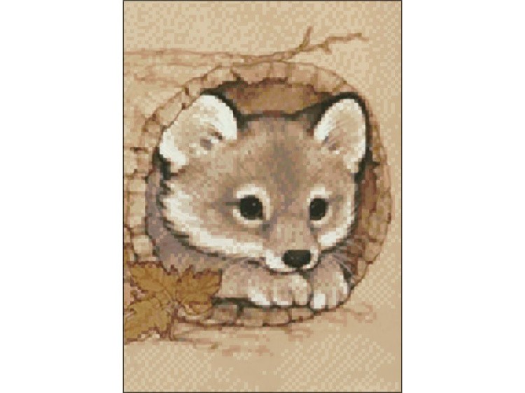 Алмазная вышивка «Волчонок» — картинка 2