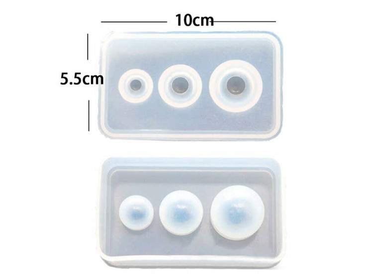 Форма силиконовая 3 сферы, Resin Pro — картинка 6