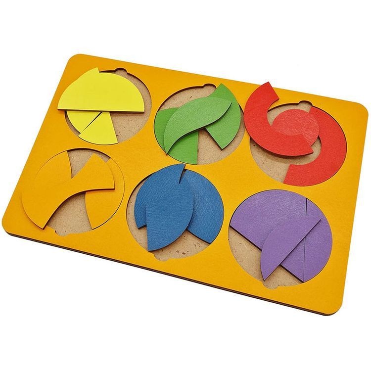 Игра логическая «Собери круг», 6 фигур, уровень 1 — картинка 2