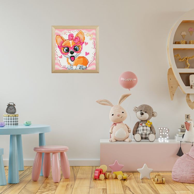 Алмазная вышивка «Весёлый корги» — картинка 5