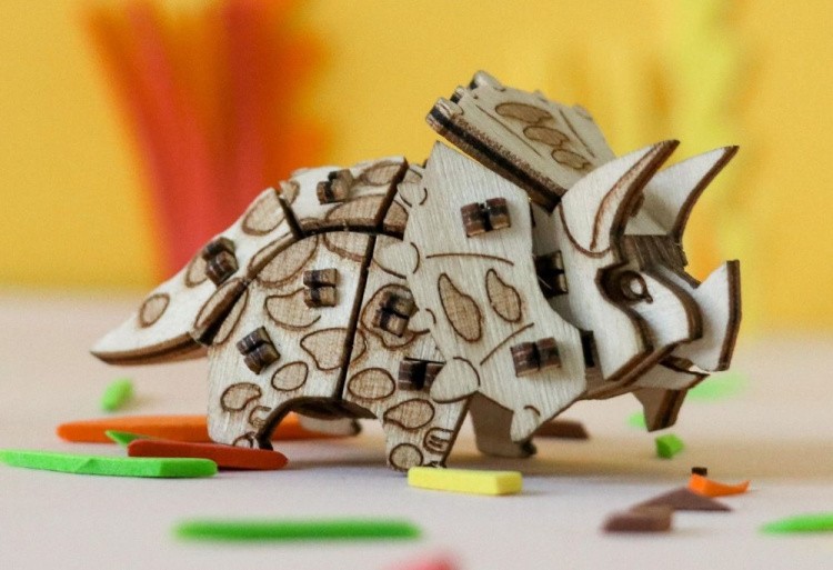Конструктор из дерева «Трицератопс» — картинка 3