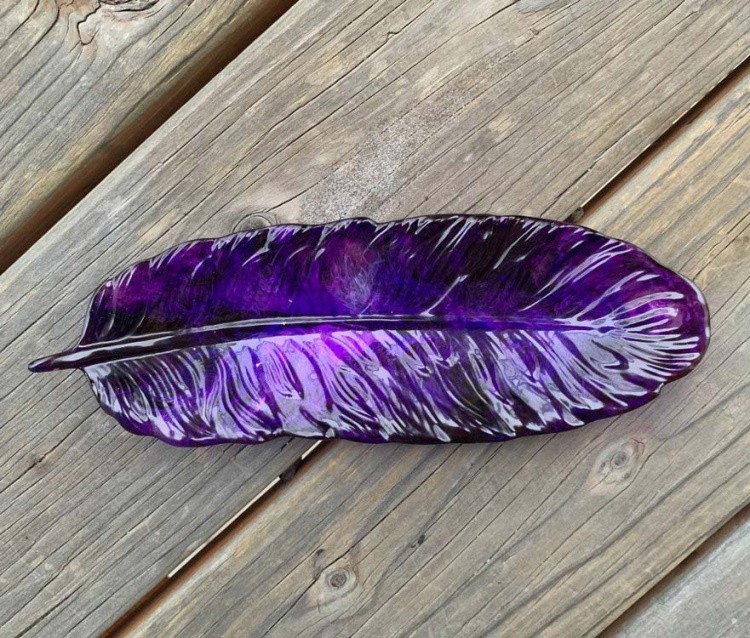 Силиконовый молд - Блюдо перо, 24х8,5 см — картинка 8