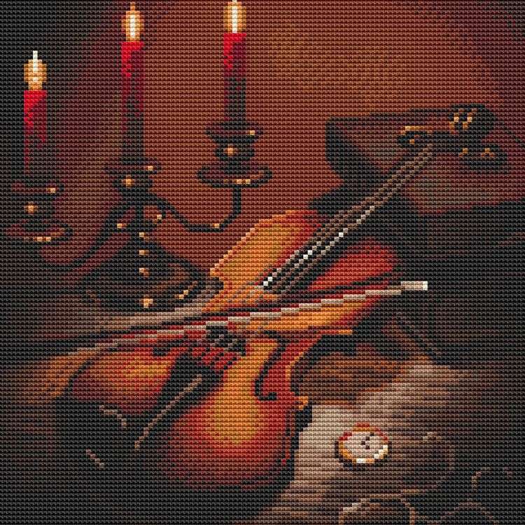 Алмазная вышивка «Вечер музыки» — картинка 2