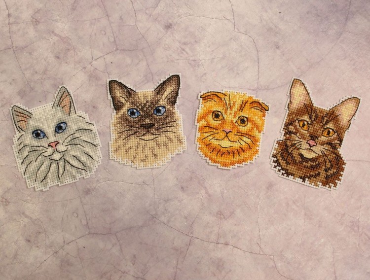 Набор для вышивания «Котики. Магниты» — картинка 3