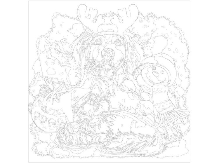 Картина по номерам «Merry Christmas» — картинка 3