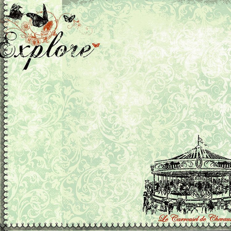 Набор бумаги «Мятные узоры» — картинка 17