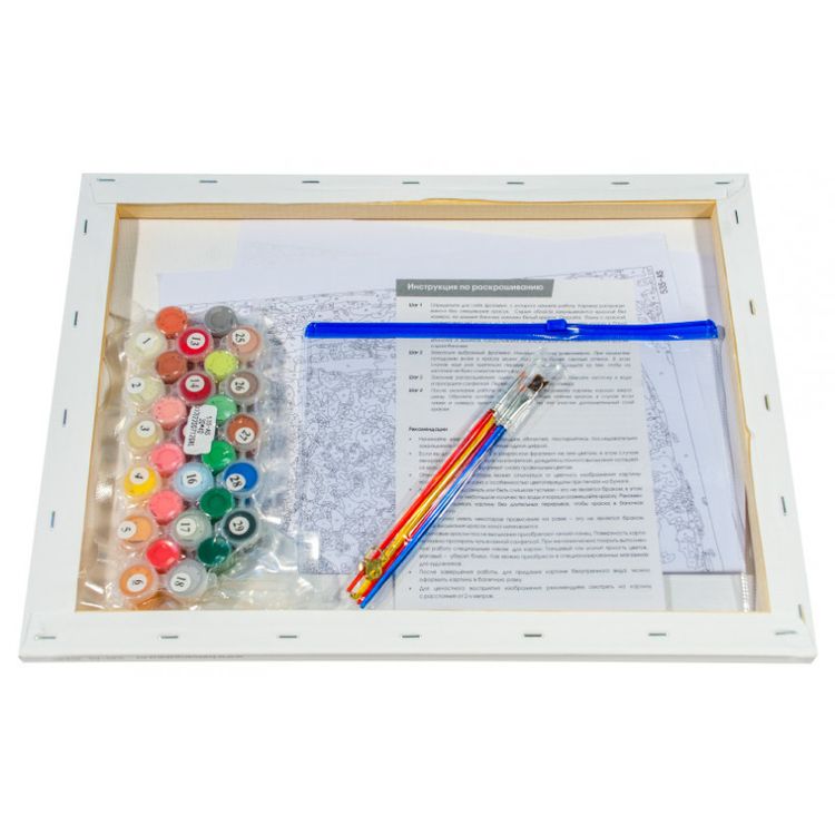 Картина по номерам «Пионы на столе» — картинка 3