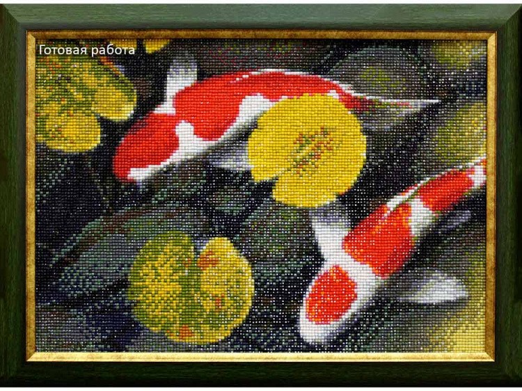 Алмазная вышивка «Карпы» — картинка 3