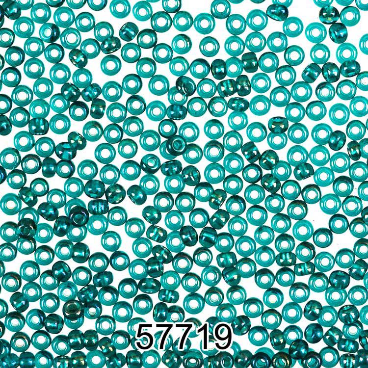 Бисер Чехия круглый 5 10/0, 2,3 мм, 500 г, цвет: 57719 изумрудный