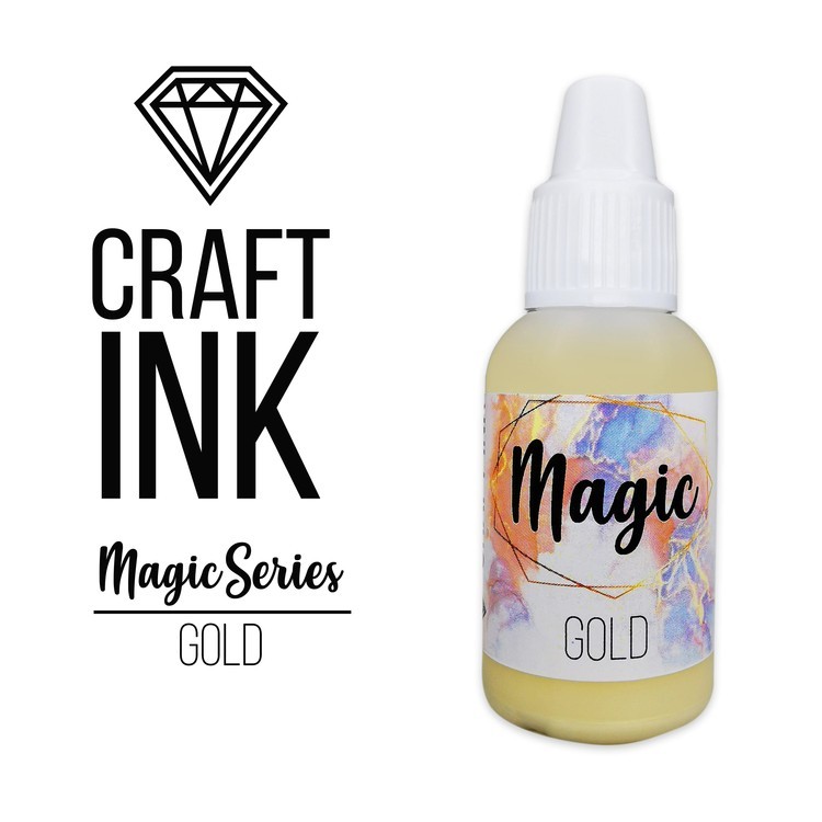 Спиртовые Чернила Craft INK, Magic Series, Gold, 20мл