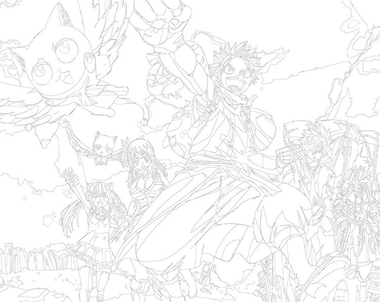 Картина по номерам «Аниме манга Хвост Феи Fairy Tale 11 40х50» — картинка 3