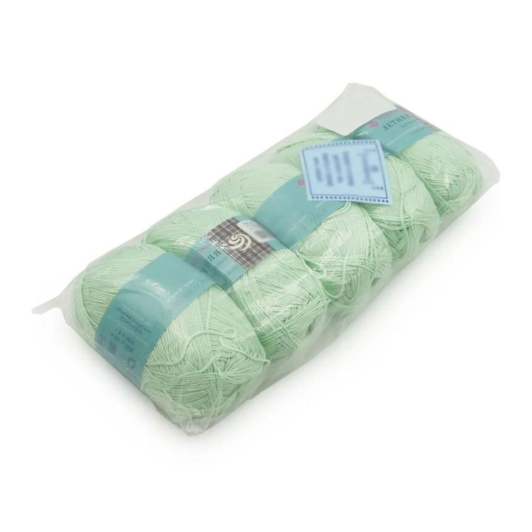 Пряжа Пехорка Летняя (41), салатовый, 5 шт. по 100 г — картинка 3