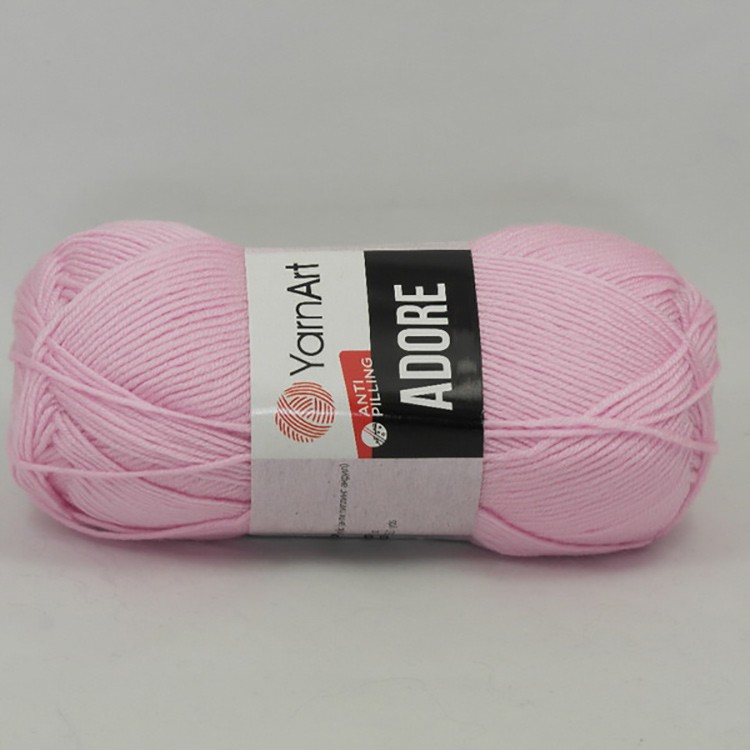 Пряжа YarnArt Adore (338), камея розовая, 5 шт. по 100 г — картинка 2