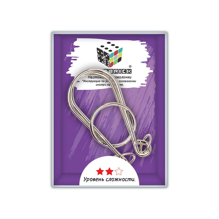 Головоломка металлическая Лепестки, 5 элементов — картинка 2