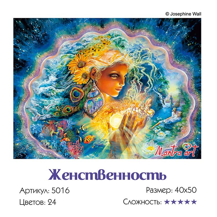 Картина по номерам «Женственность» Жозефины Уолл — картинка 3