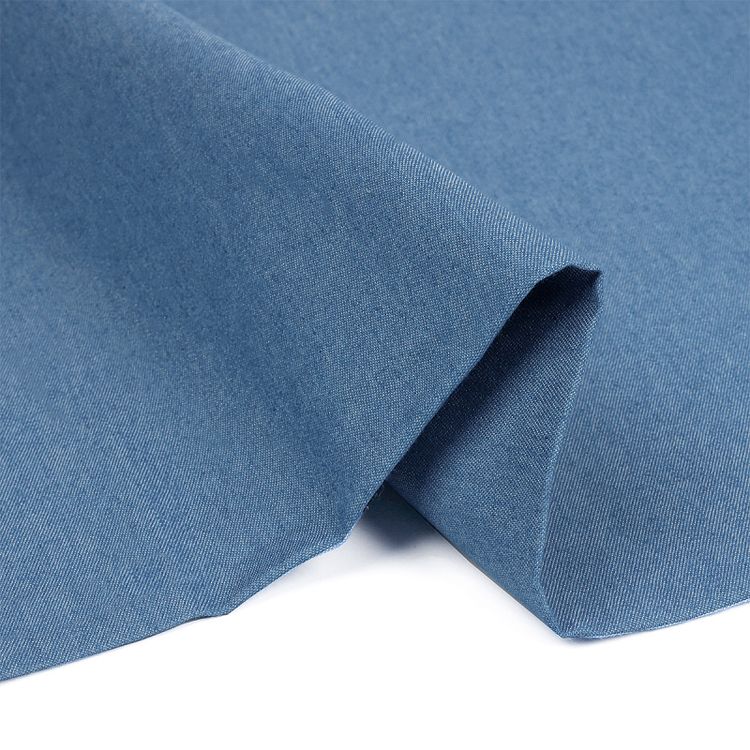 Ткань Джинс, 1 м х 150 см, 115 г/м², цвет: голубой, TBY — картинка 4