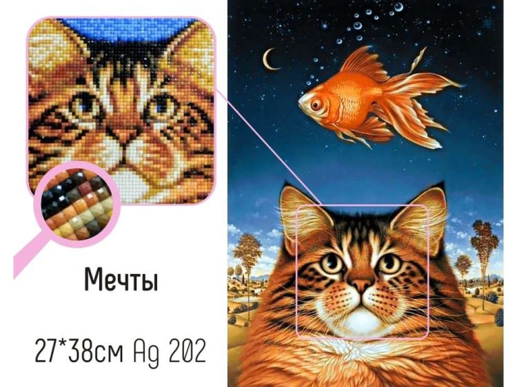 Алмазная вышивка «Мечты» — картинка 2