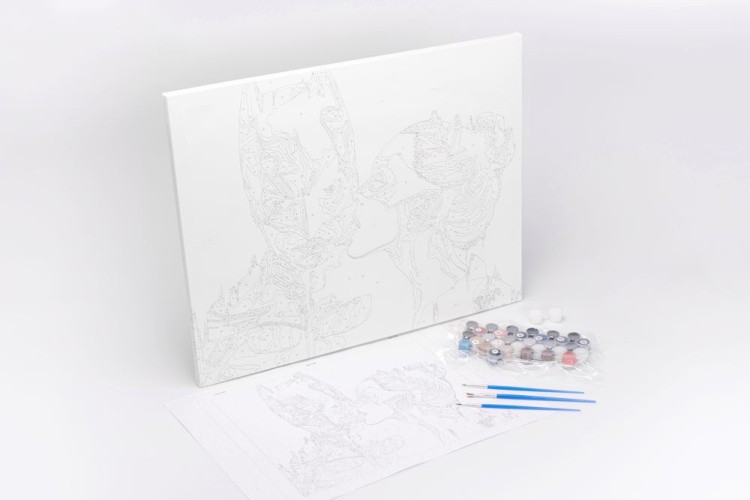 Картина по номерам «Поцелуй» — картинка 3