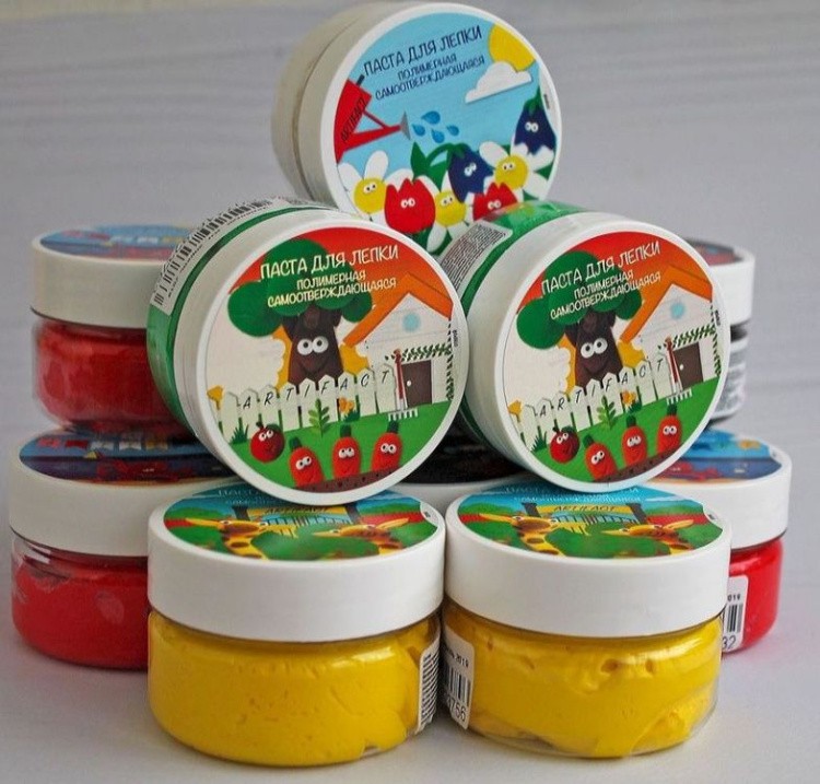 Паста для лепки Артефакт, желтый — картинка 2