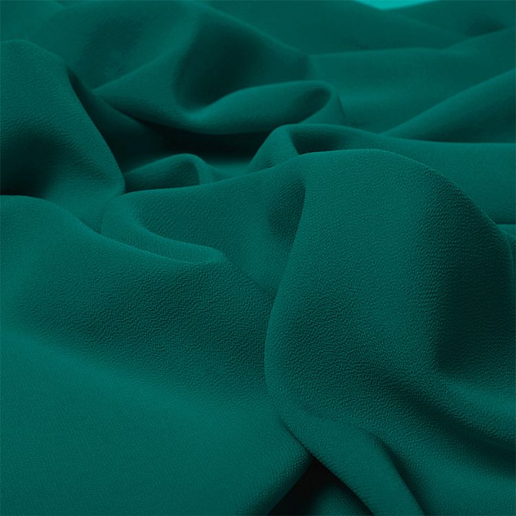 Ткань Креп-шифон, 5 м, ширина 150 см, 105 г/м2, цвет: бирюзовый, TBY — картинка 3