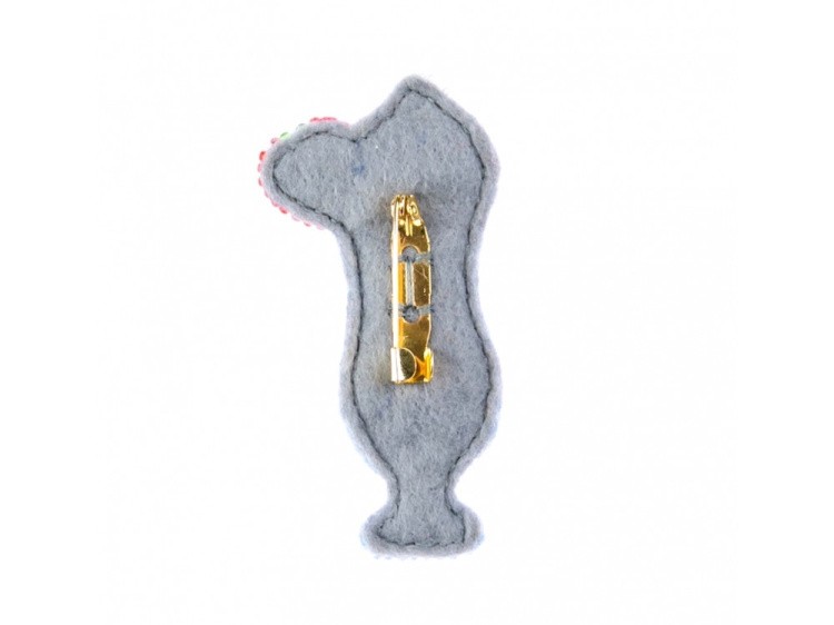 Набор для вышивания «Брошь. Милк шейк» — картинка 2