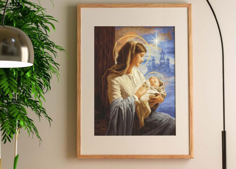 Набор для вышивания «Дева Мария с Младенцем» — картинка 7
