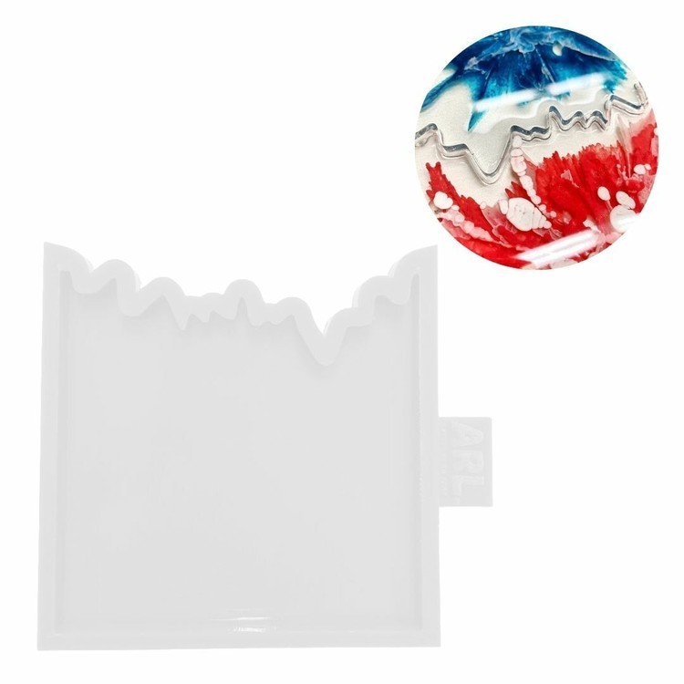 Глянцевый силиконовый молд Подстаканник Юг (white), Art Resin LAB — картинка 2