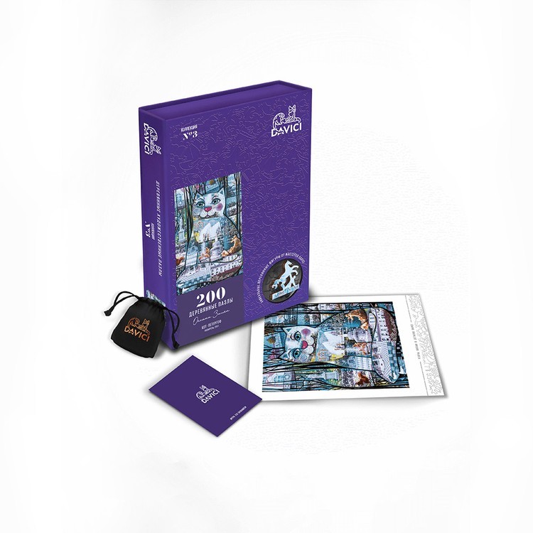 Деревянные пазлы DAVICI «Кот-Петергоф» — картинка 6