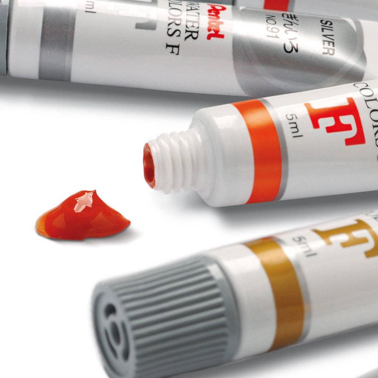 Краски акварельные художественные PENTEL «Water Colours», 12 цв., туба 5 мл — картинка 2