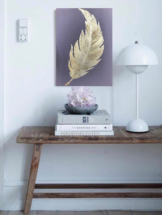 Набор для рисования с поталью и текстурной пастой «Золотое перо» — картинка 6