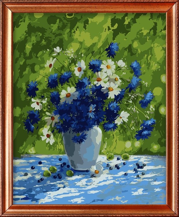Картина по номерам «Васильковое лето» — картинка 2