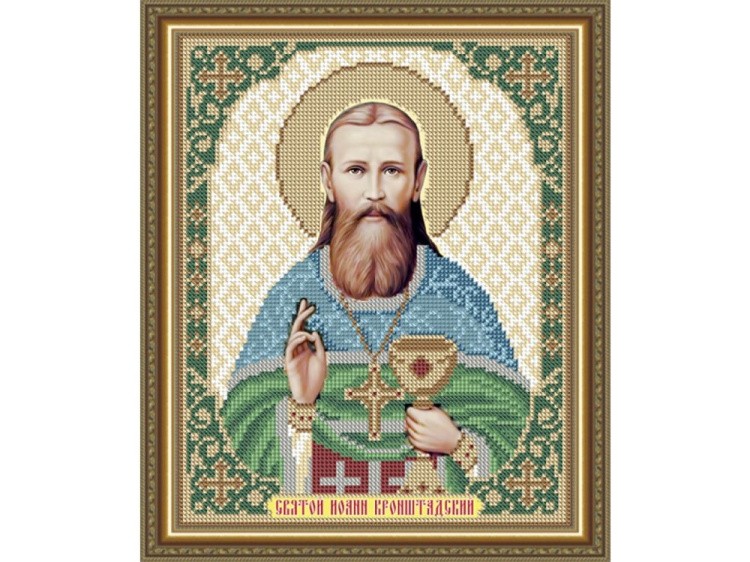 Рисунок на ткани «Святой  Иоанн Кронштадский»