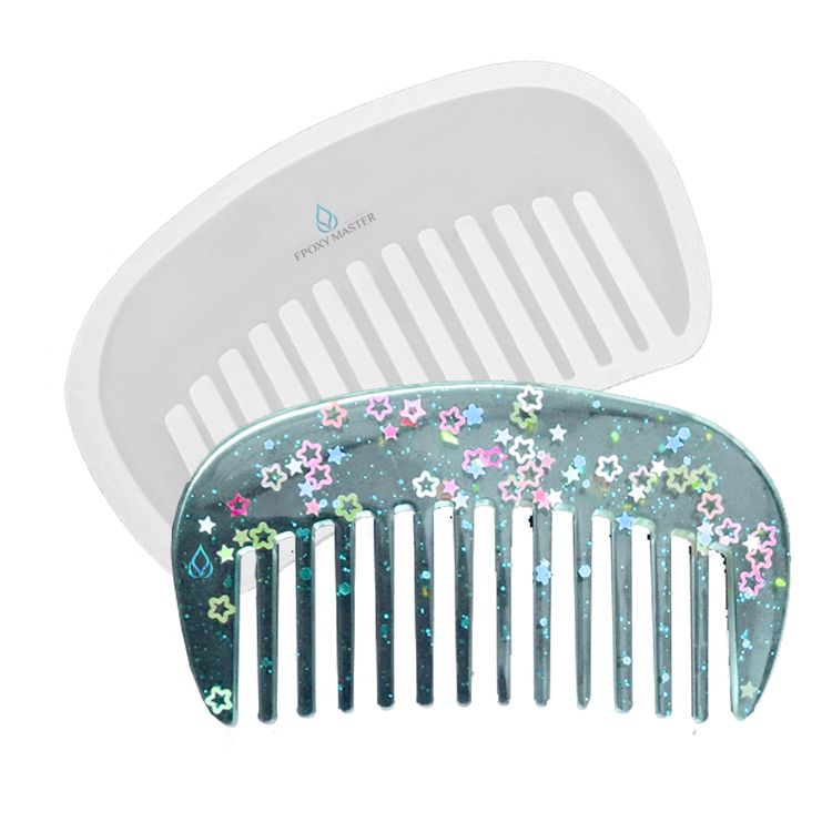 Силиконовый молд Epoxy Master расческа, 9,5х5 см — картинка 2