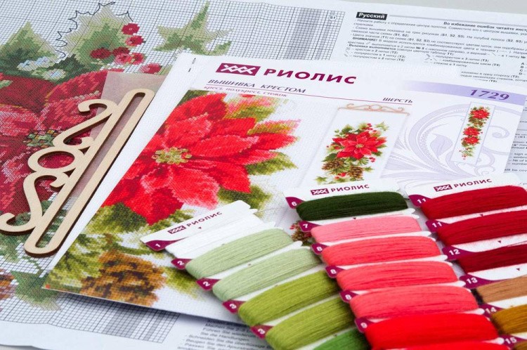 Набор для вышивания «Пуансетия» — картинка 4