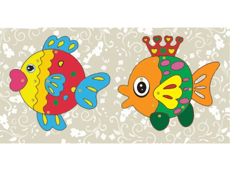 Мозаика «Рыбки» (фигурки из картона)