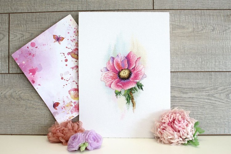 Набор для вышивания «Розовый Анемон» — картинка 2