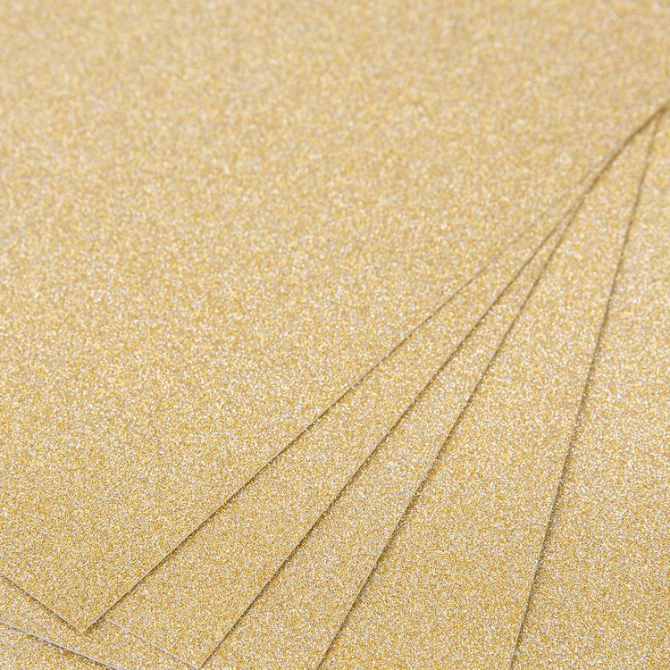 Бумага цветная, глиттерная, 250 г/м2, А4 (21х29,7 см), 10 шт., цвет: под золото, Vista-Artista — картинка 3