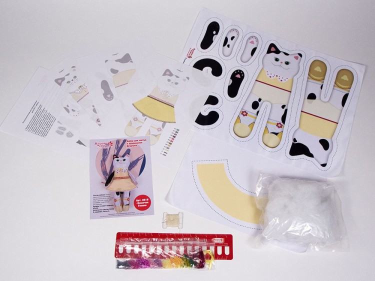 Набор для шитья и вышивания «Кошечка Глаша» — картинка 3