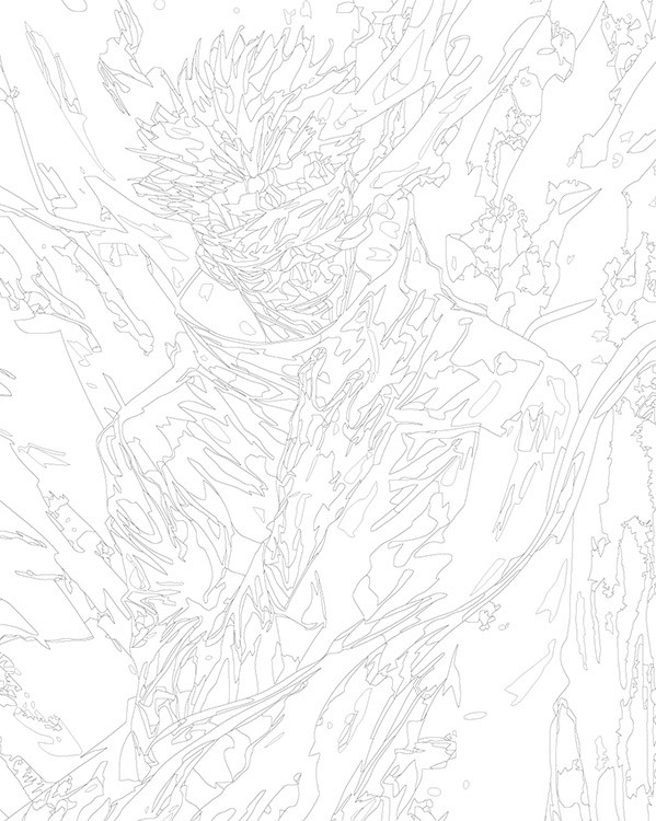 Картина по номерам «Аниме манга Магическая битва: Сатору» — картинка 3