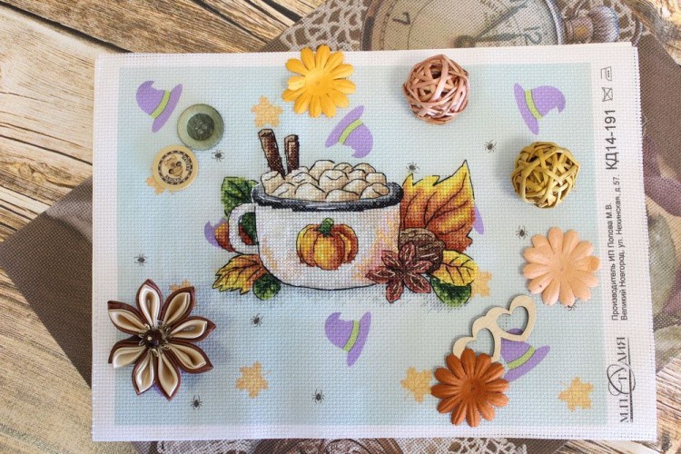 Набор для вышивания «Тыквенный латте» — картинка 4