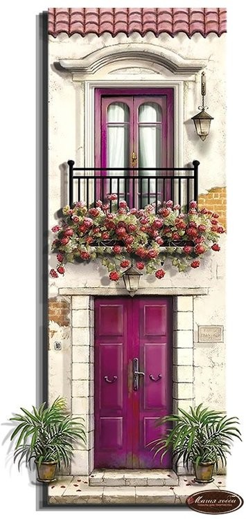 Набор папертоль «Балконы. Миниатюры» 13x28 см, 2 шт. — картинка 3