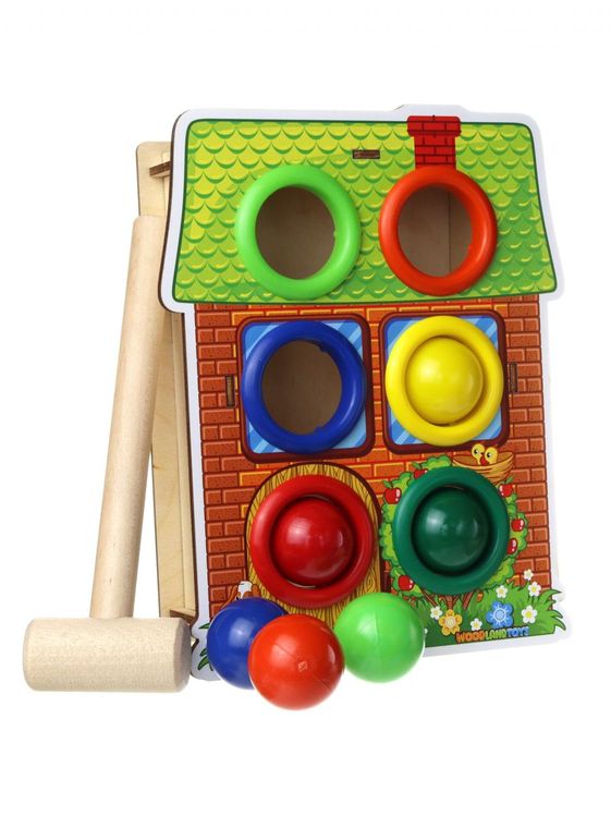 Стучалка цветная «Дом», 6 отверстий — картинка 5