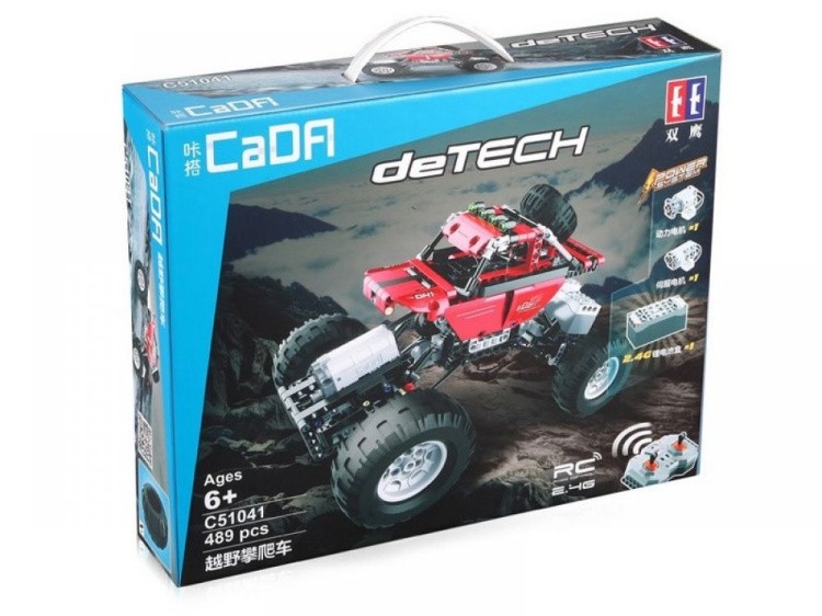 Радиоуправляемый конструктор CADA deTech Off-Road Crawler, 489 деталей — картинка 4