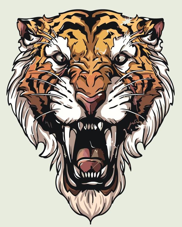 Картина по номерам «Великий тигр»