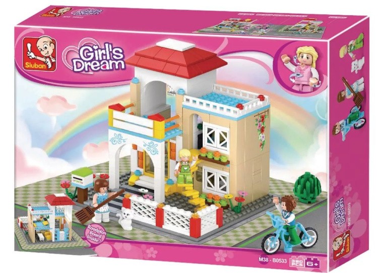 Конструктор «Розовая мечта. Загородный дом», 380 деталей — картинка 3