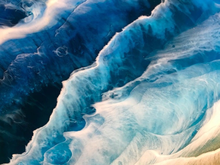 Порошок Resi-WAVE для 3D-эффекта морской пены 20 мл, ResinArt — картинка 3