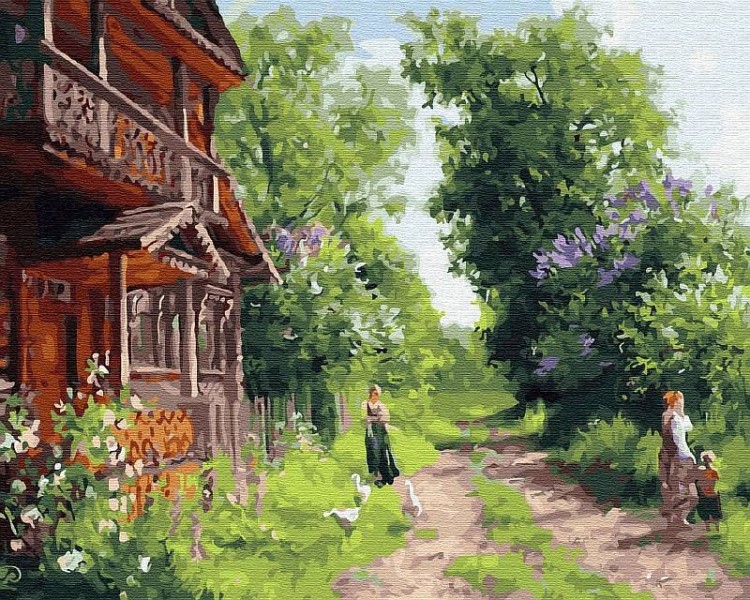 Картина по номерам «Русский дом»