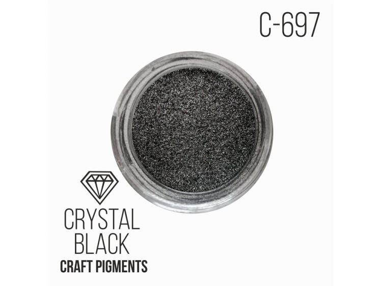 Пигмент минеральный кристаллический черный (Crystal Black) 25 мл, CraftPigments